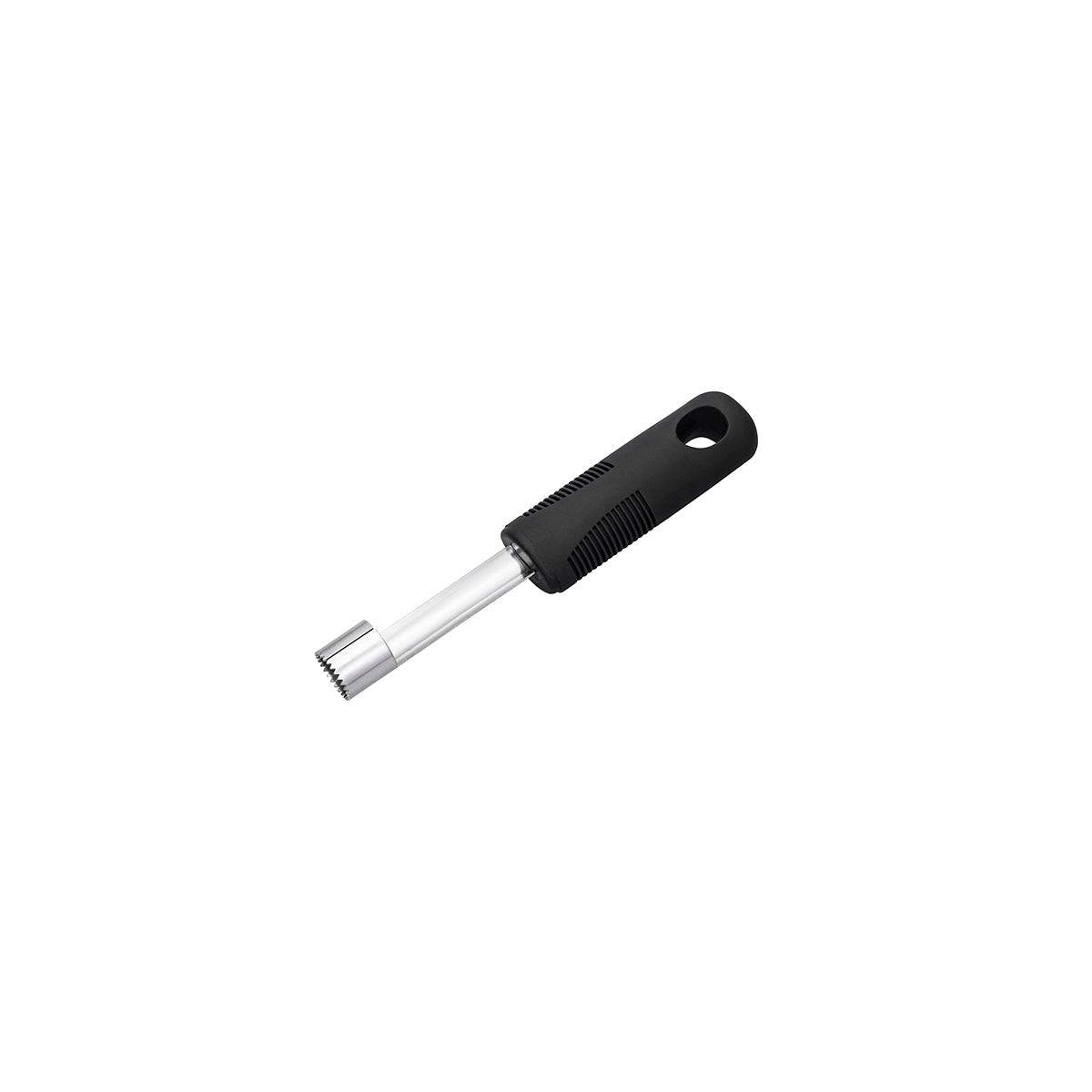 07382 Chef Inox Easy Grip Apple Corer Stainless Steel with Black Handle 183mm Tomkin Australia Hospitality Supplies