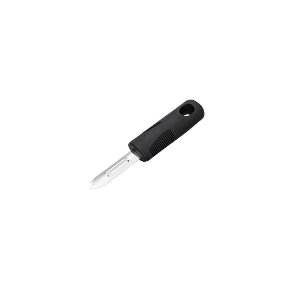 Chef Inox Easy Grip Fixed Peeler Stainless Steel with Black Handle ...