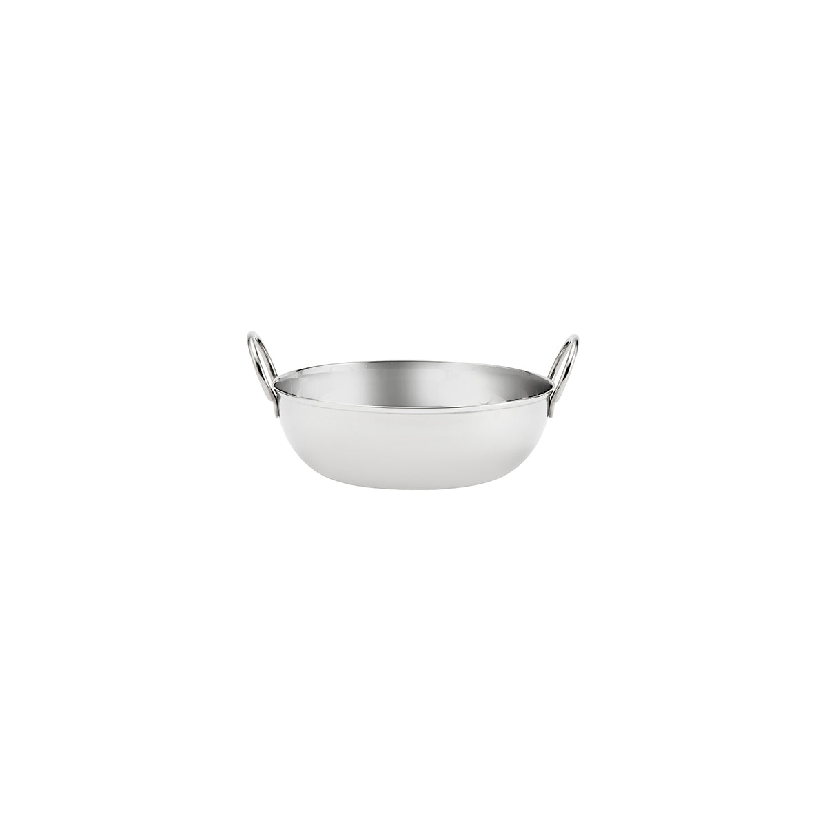 Kadai Bowl with Handles Stainless Steel 160x55mm