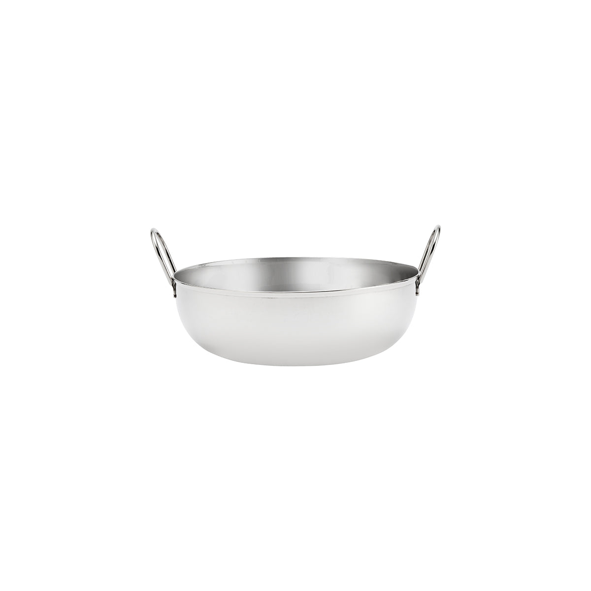 Kadai Bowl with Handles Stainless Steel 230x77mm