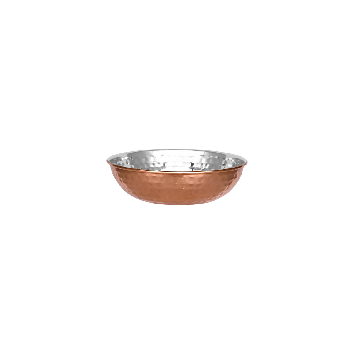 07496 Chef Inox Kadhi Bowl Stainless Steel / Copper Plate 170x50mm Tomkin Australia Hospitality Supplies
