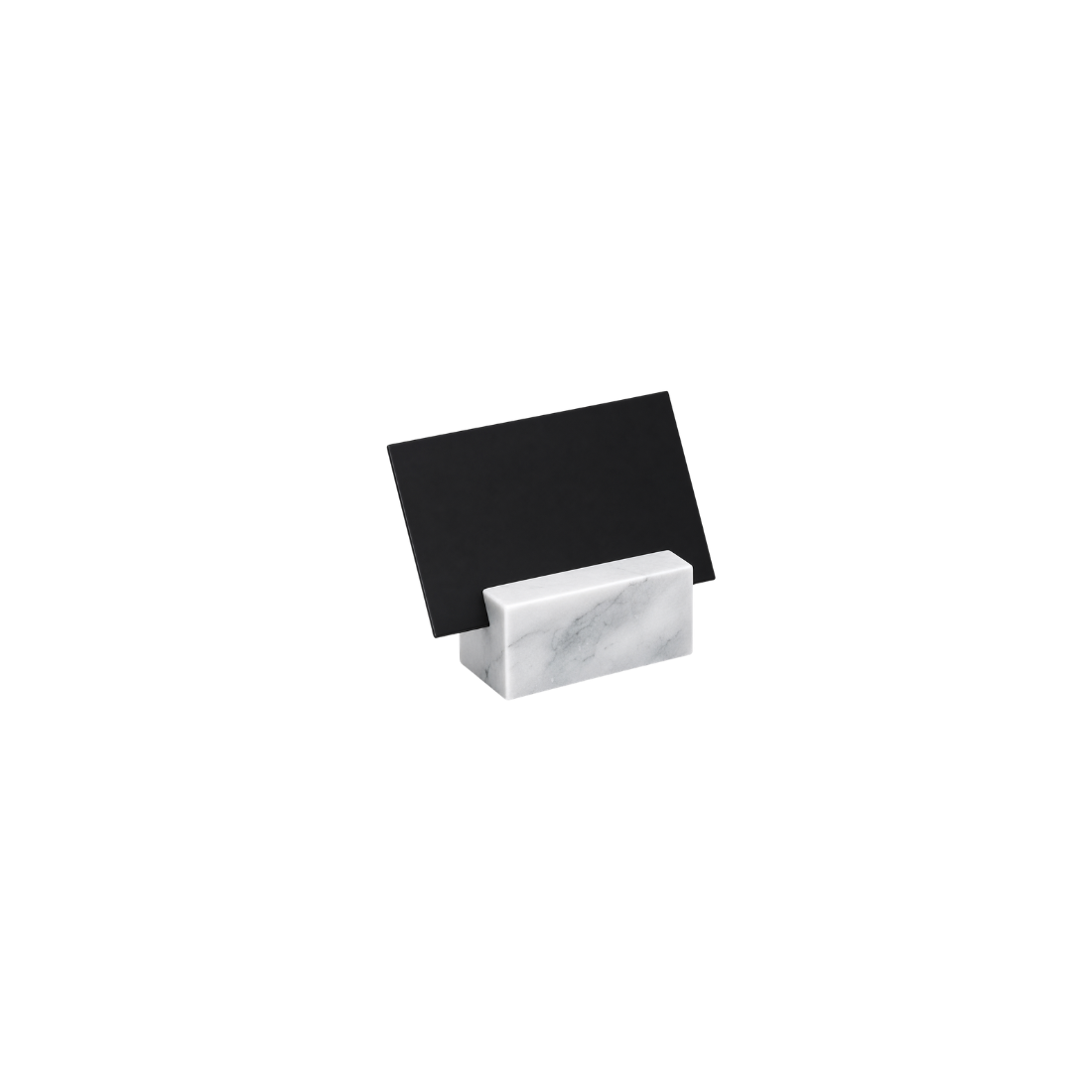 Serve White Marble Buffet Sign Holder 45x45x70mm
