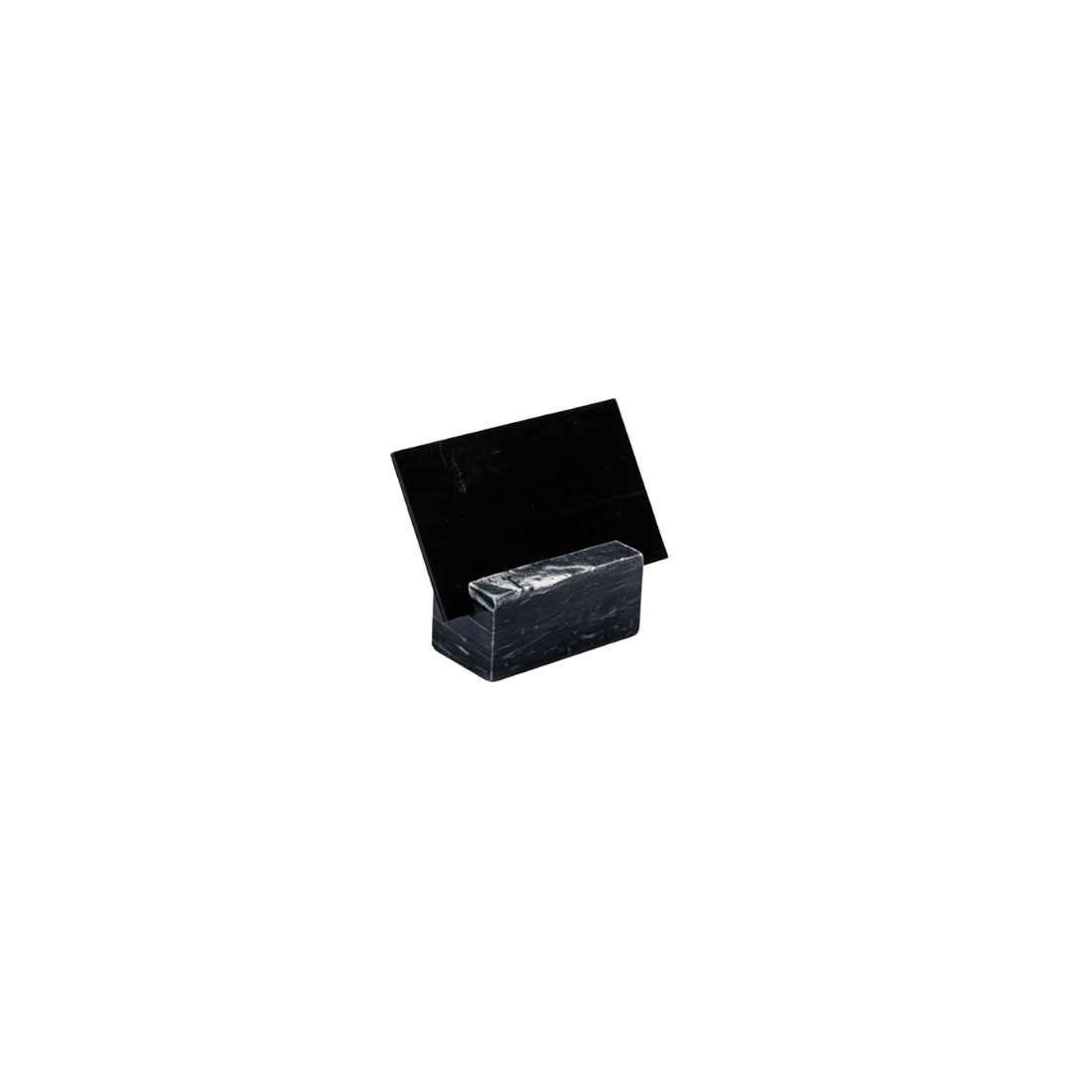 Serve Black Marble Buffet Sign Holder 45x45x70mm