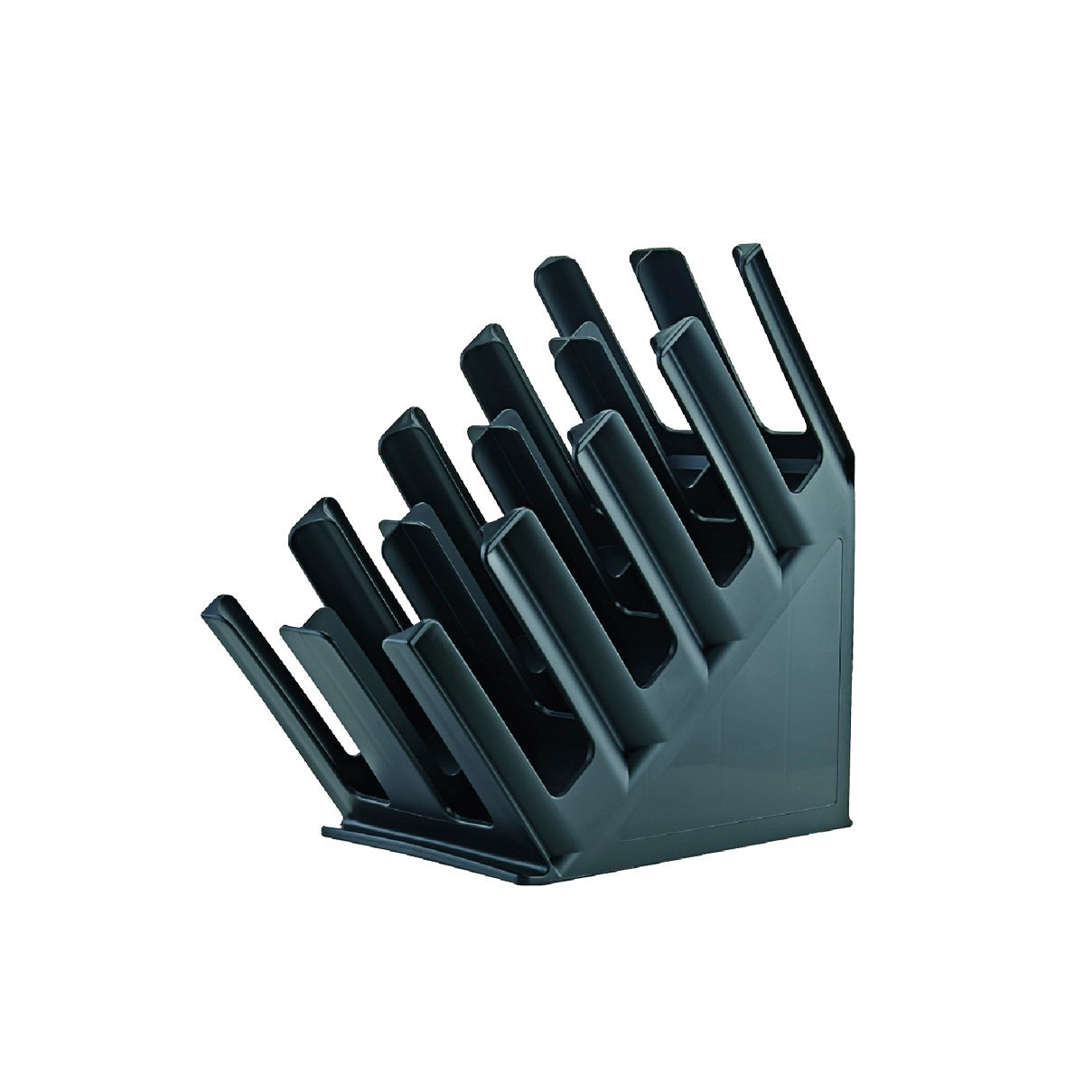 08653 Chef Inox Chef Inox 8-Compartment Vertical Cup Organiser Black Tomkin Australia Hospitality Supplies