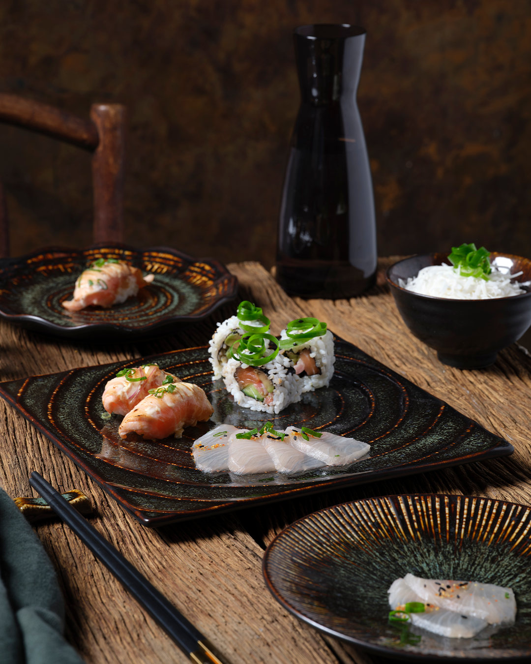 Fusion Square Tile Plate 256mm Patina