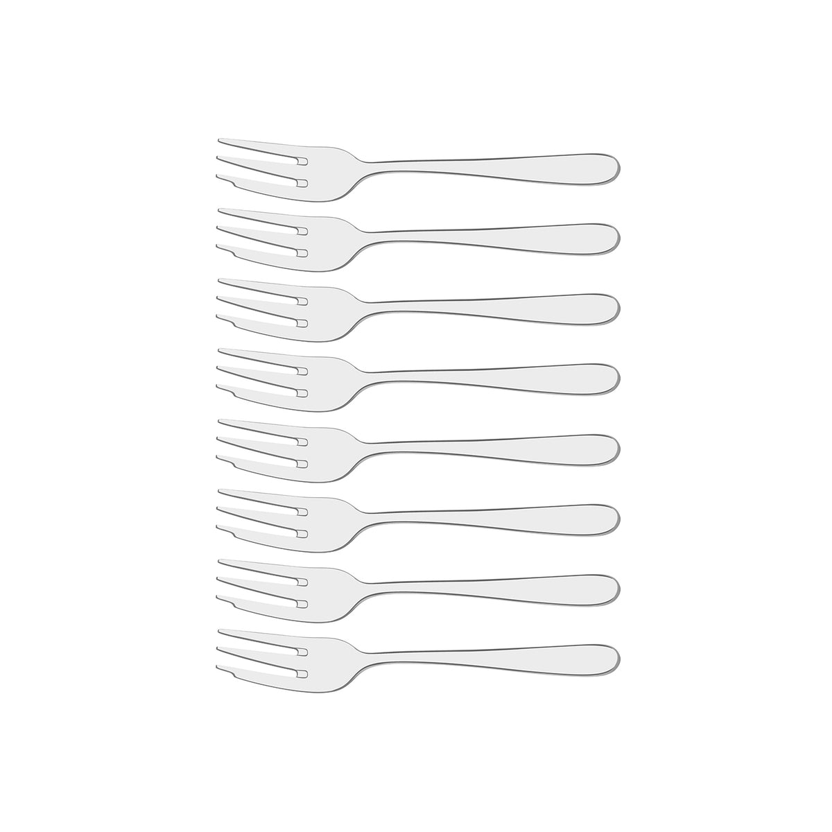 Tablekraft Aero Dawn Cake Fork Set 8pc Tomkin Australia