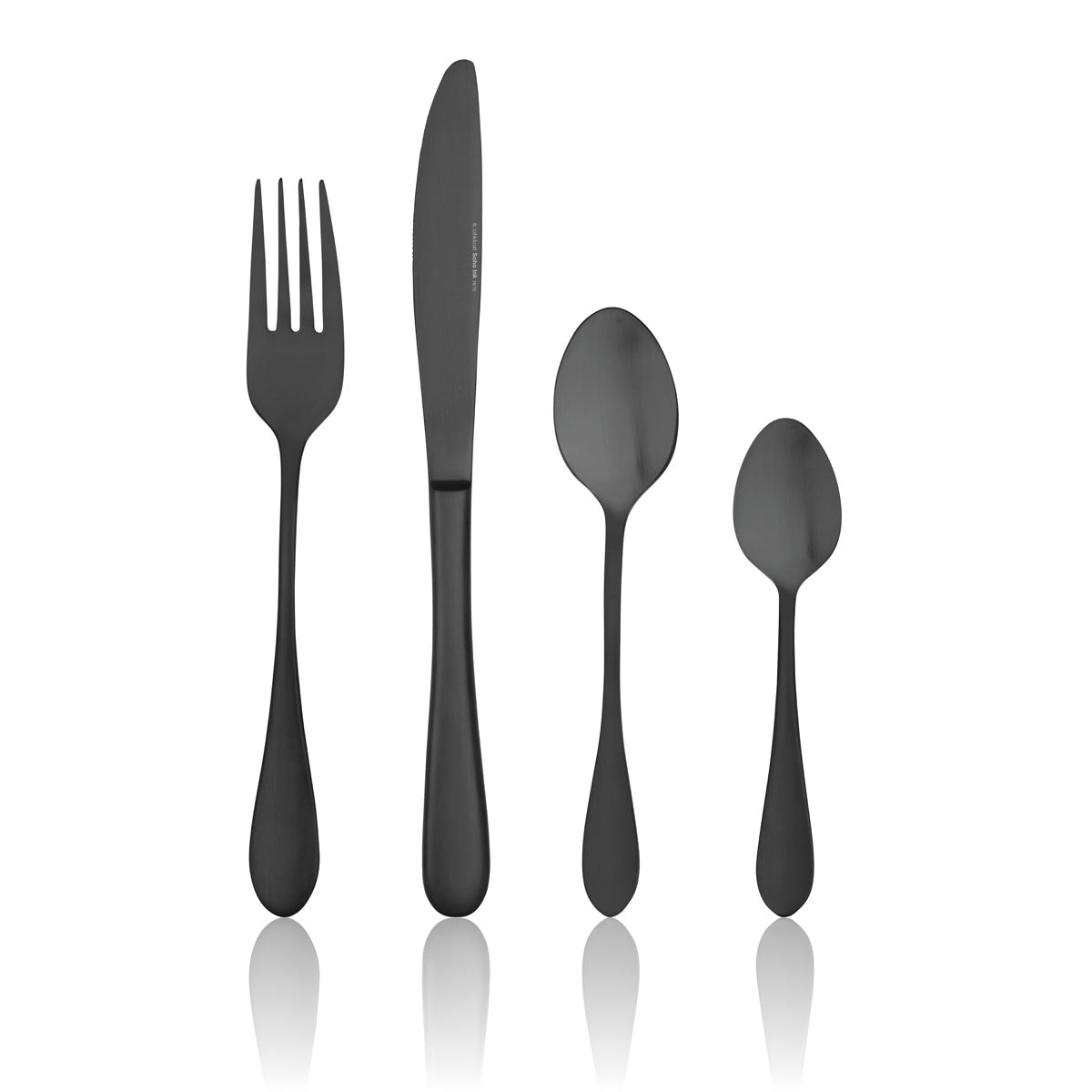13000-16 Tablekraft Soho Ink Cutlery Set 16pc Tomkin Australia Hospitality Supplies