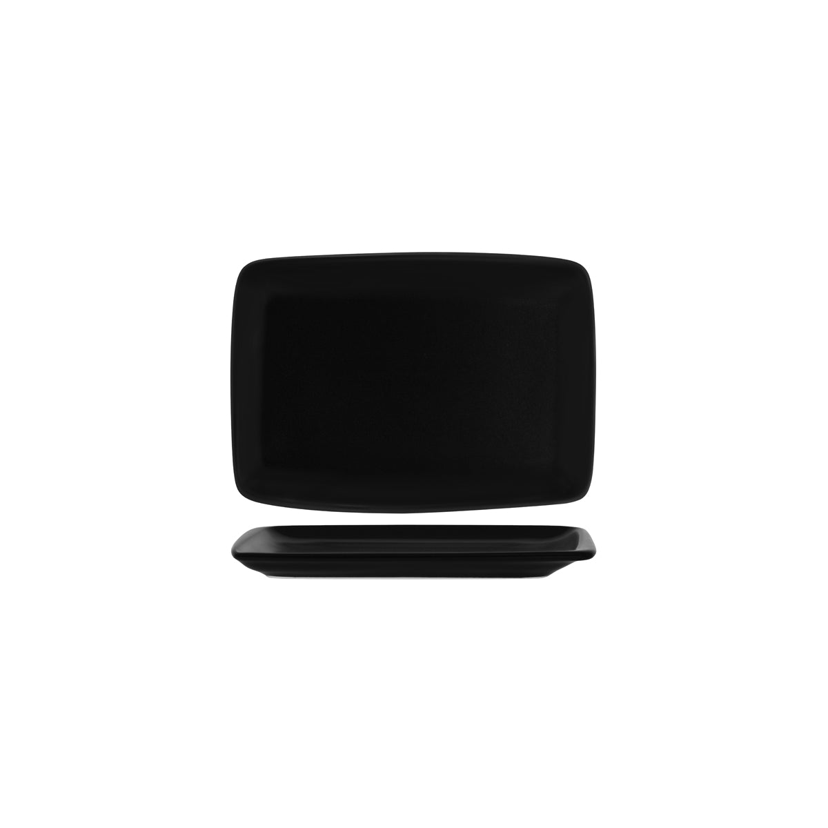 130754 Bonna Notte Black Rectangular Platter 230x160x20mm Tomkin Australia Hospitality Supplies
