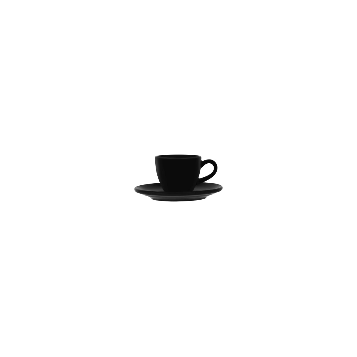 130785 Bonna Notte Black Espresso Saucer 120x17mm Tomkin Australia Hospitality Supplies 