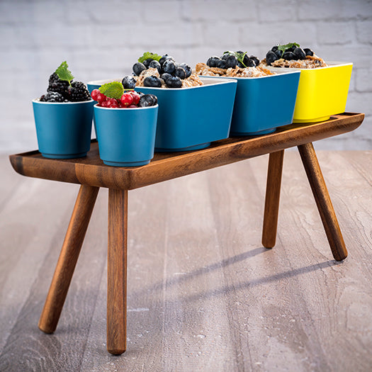 APS Acacia Rectangular Buffet Stand 503x162x200mm