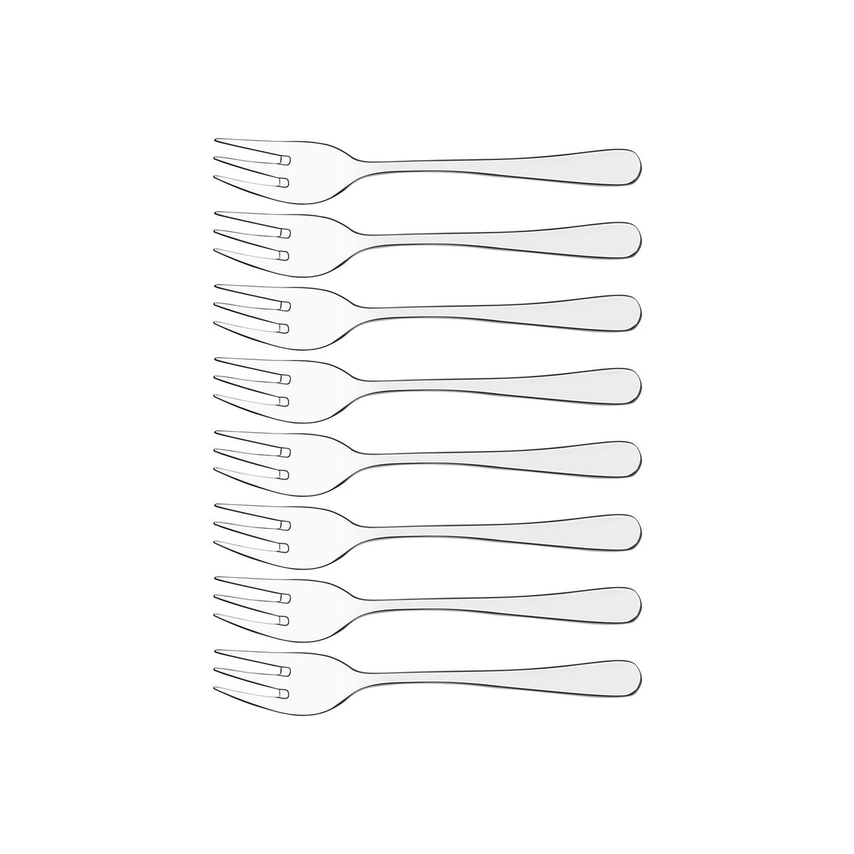 17800-103 Tablekraft York Cake Fork Set 8pc Tomkin Australia Hospitality Supplies