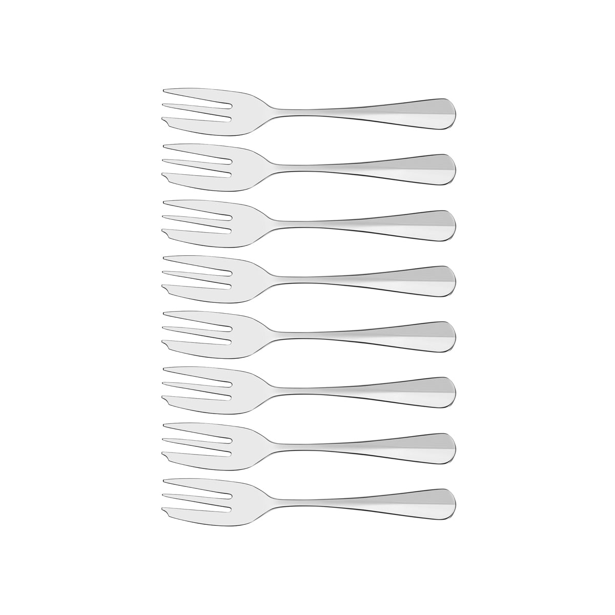 18500-103 Tablekraft Bogart Cake Fork Set 8pc Tomkin Australia Hospitality Supplies
