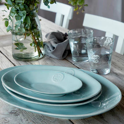 201296 Costa Nova Nova Turquoise Oval Platter 200x145mm  Tomkin Australia Hospitality Supplies