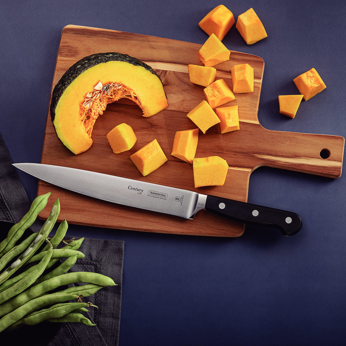 Century Kitchen Utility Knife Black 200mm