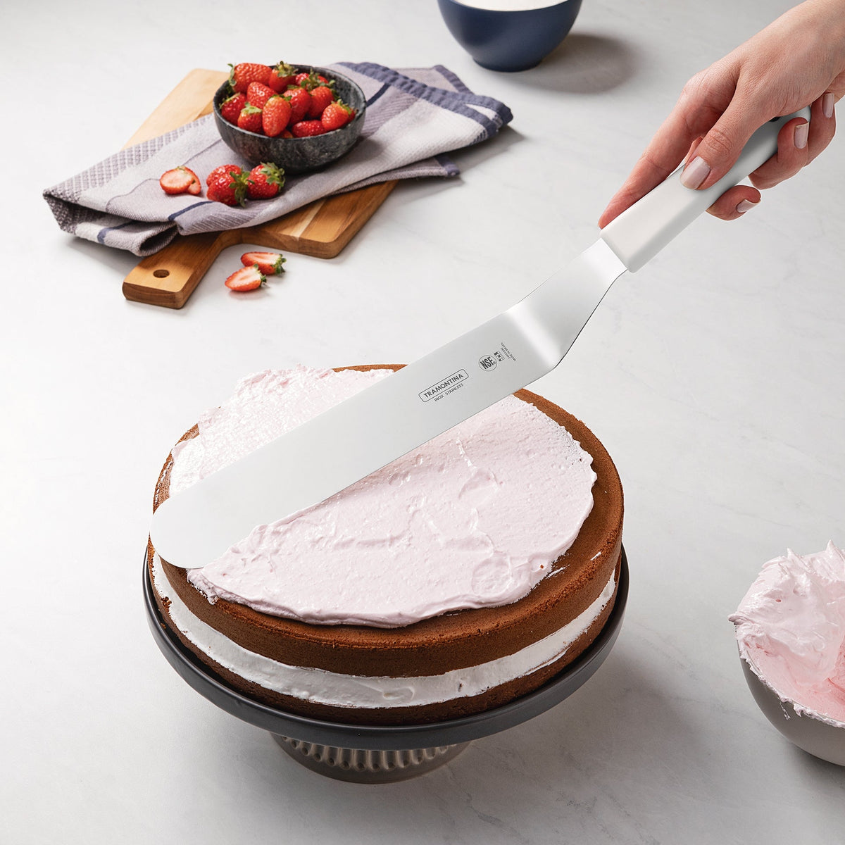 Professional Master Bakers Spatula Straight White 19x305x497mm