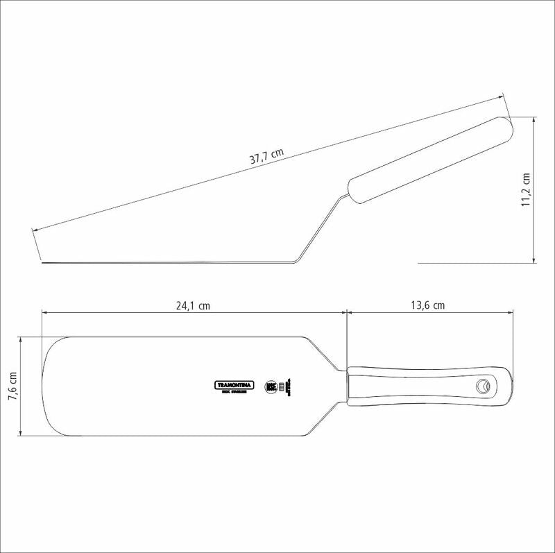 TM24679/189 Tramontina Professional Master Grill Spatula Angled Wide White 229mm Tomkin Australia Hospitality Supplies