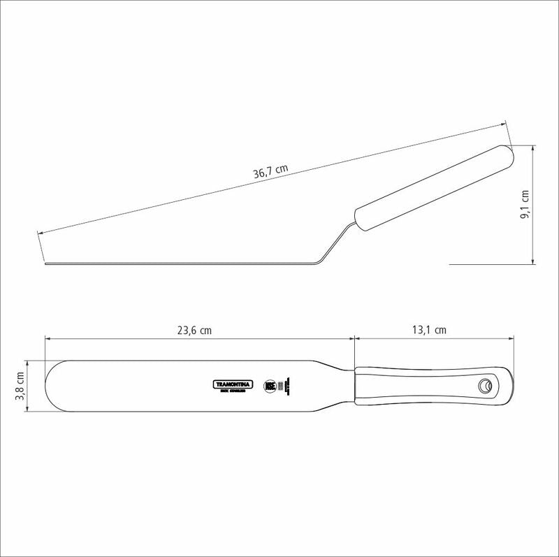 Professional Master Bakers Spatula Angled White 37x254x435mm