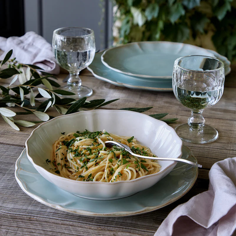 300006 Costa Nova Alentejo White Round Pasta Bowl 230mm / 1190ml Tomkin Australia Hospitality Supplies