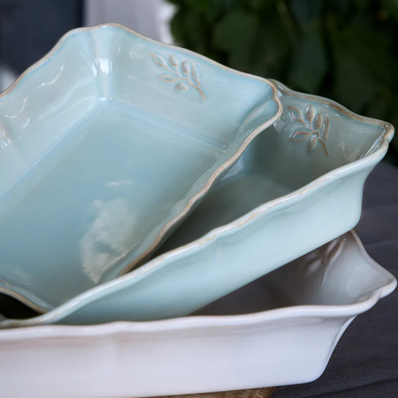 Alentejo Turquoise Rectangular Baker 251x182mm
