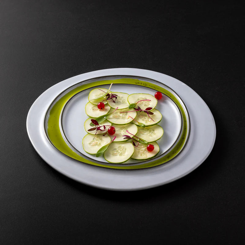 300100 Costa Nova Âmbar Salt of the Sea Round Plate 281mm Tomkin Australia Hospitality Supplies