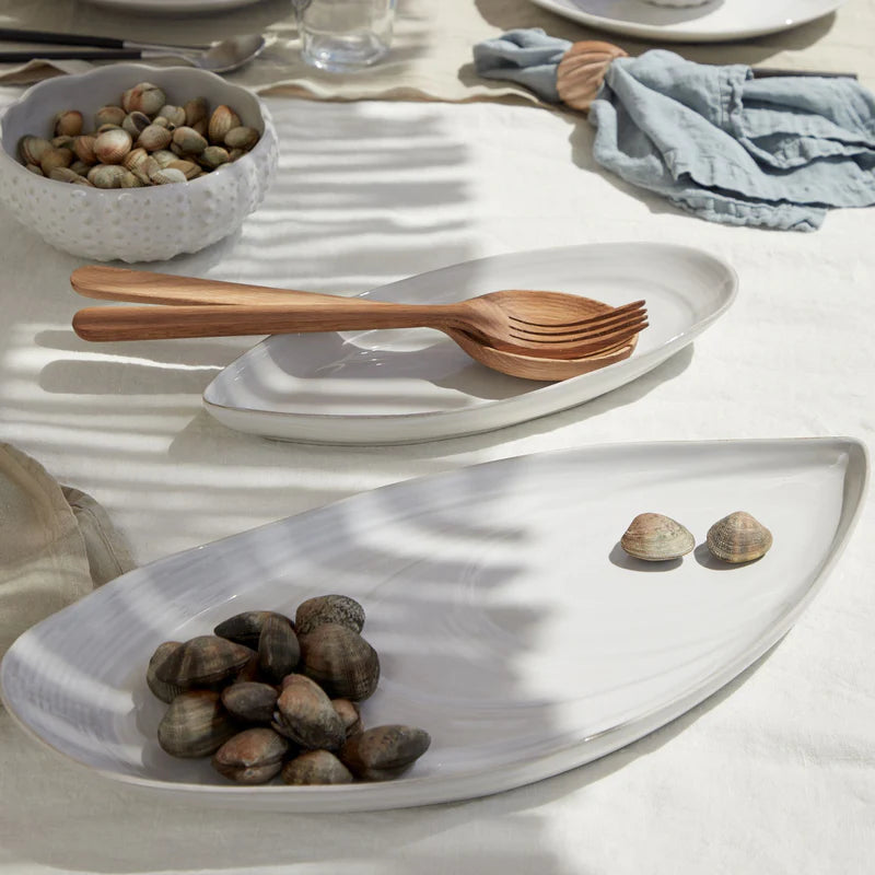 Aparte White Oval Tray 455x207mm
