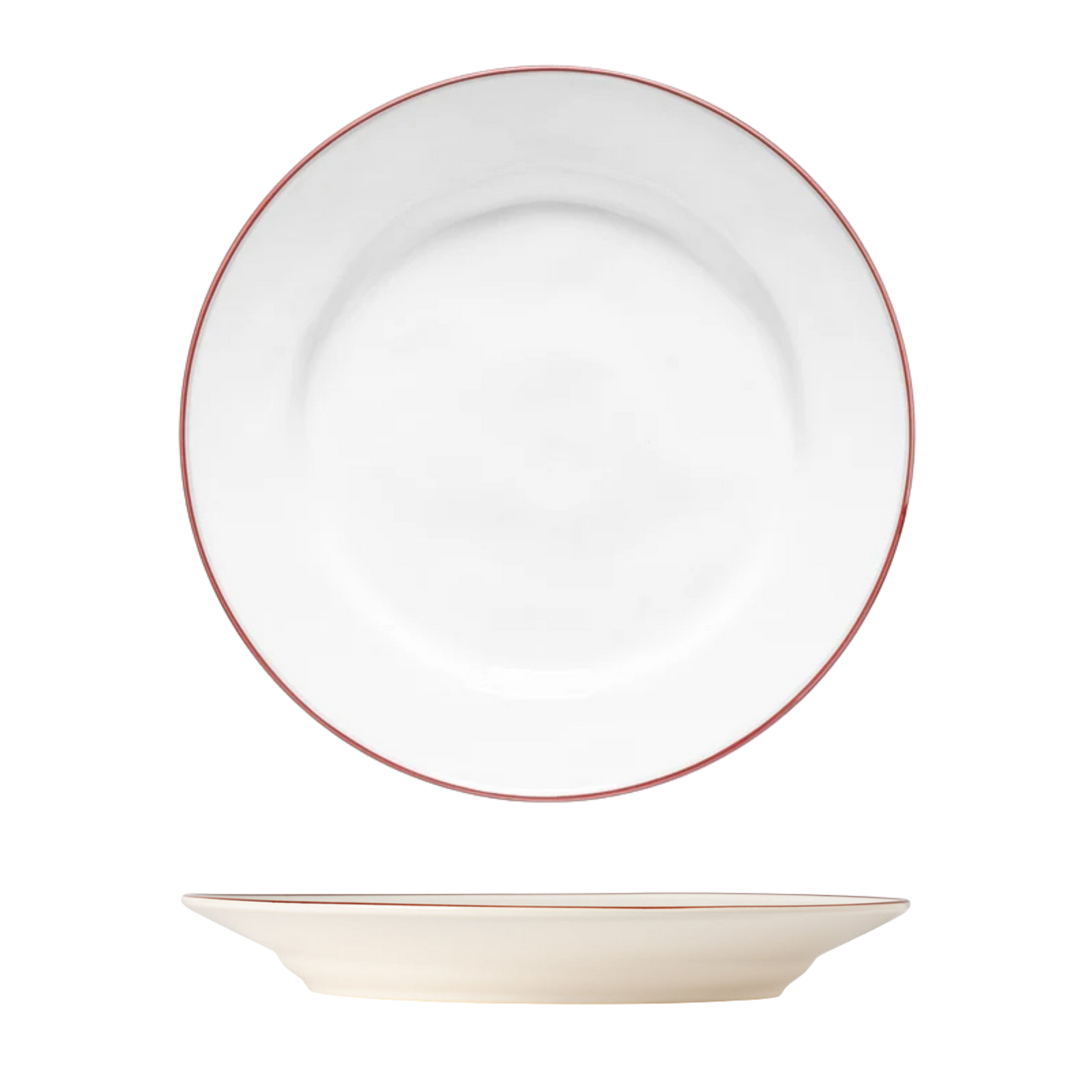 Beja White-Red Dinner Plate 282mm
