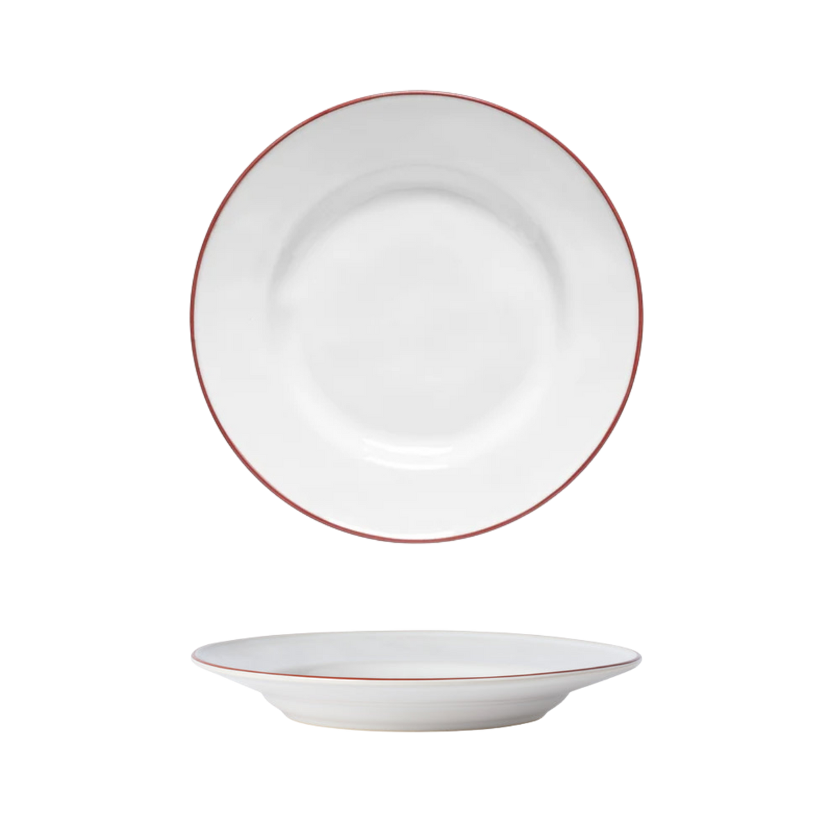 Beja White-Red Plate 226mm
