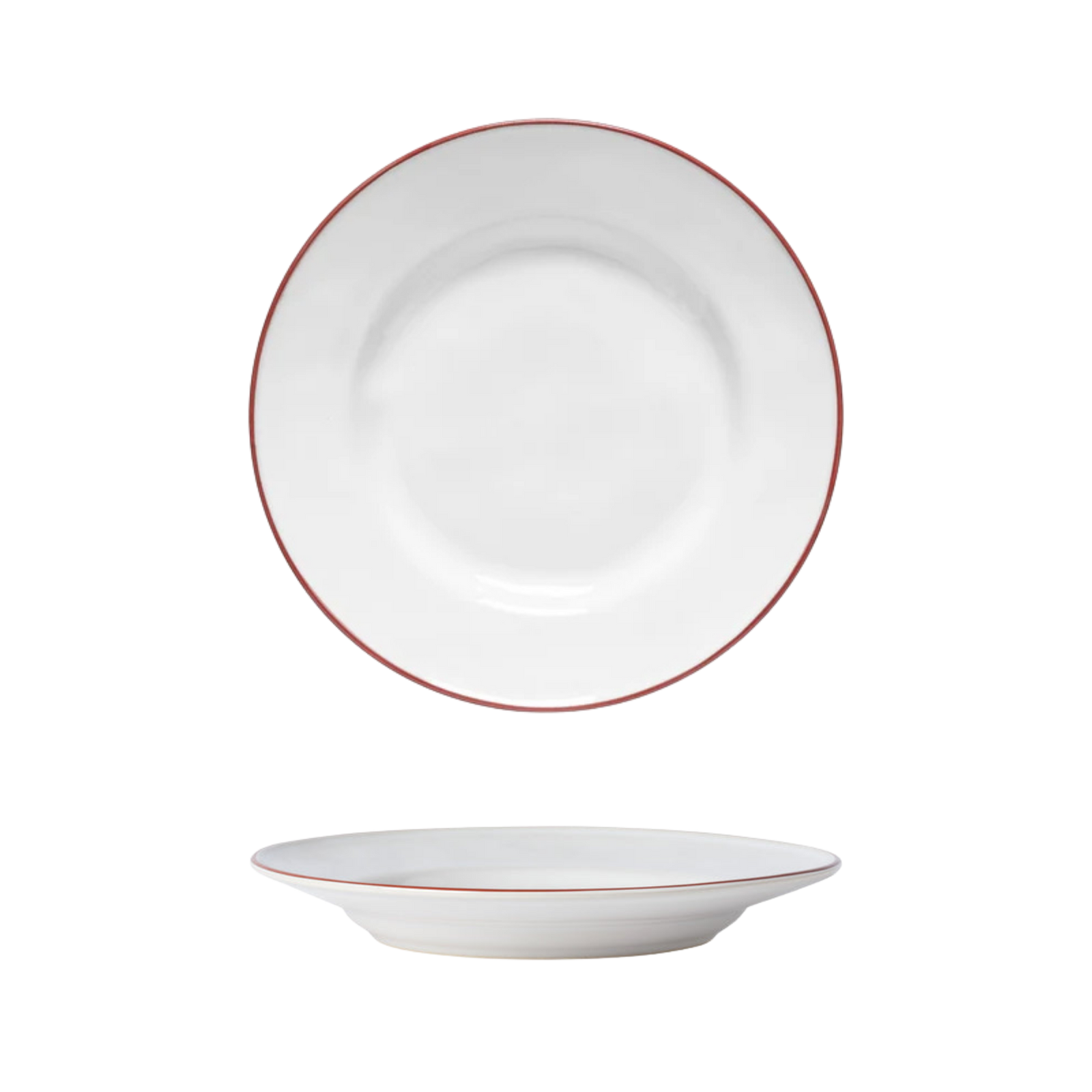 Beja White-Red Plate 226mm