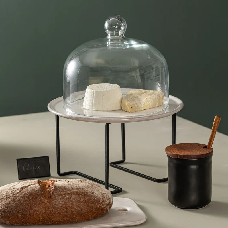 Boutique Mountain Black Honey Jar with Lid &amp; Scoop 500ml