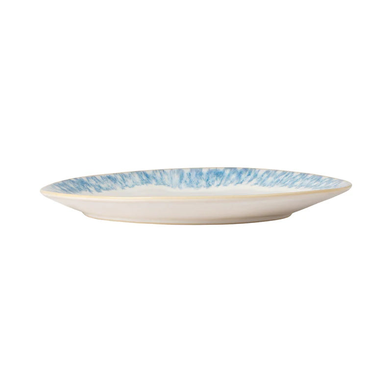 300385 Costa Nova Brisa Ria Blue Oval Plate 266x225mm Tomkin Australia Hospitality Supplies