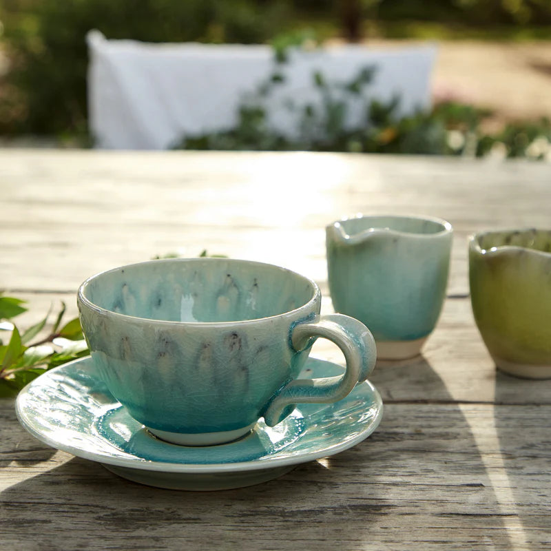 Madeira Blue Tea Cup &amp; Saucer Set 250ml