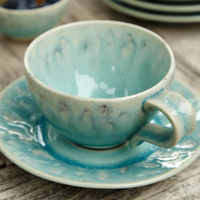 Madeira Blue Tea Cup &amp; Saucer Set 250ml