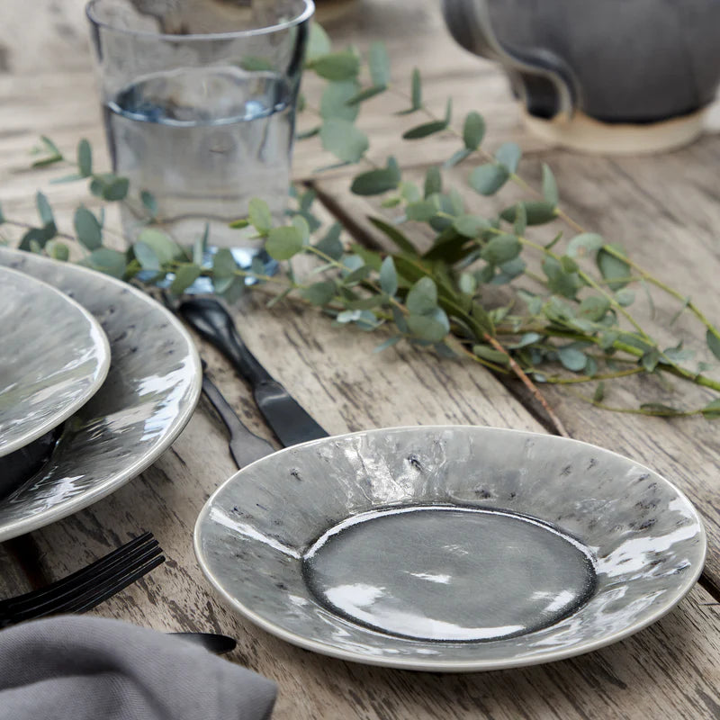 Madeira Grey Round Plate 164mm