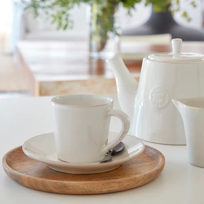 Nova White Espresso Cup &amp; Saucer Set 70ml