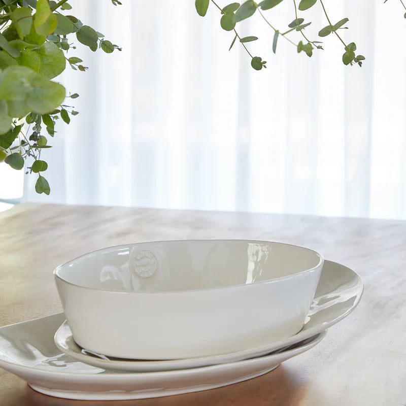 301245 Costa Nova Nova White Oval Platter 290x214mm Tomkin Australia Hospitality Supplies