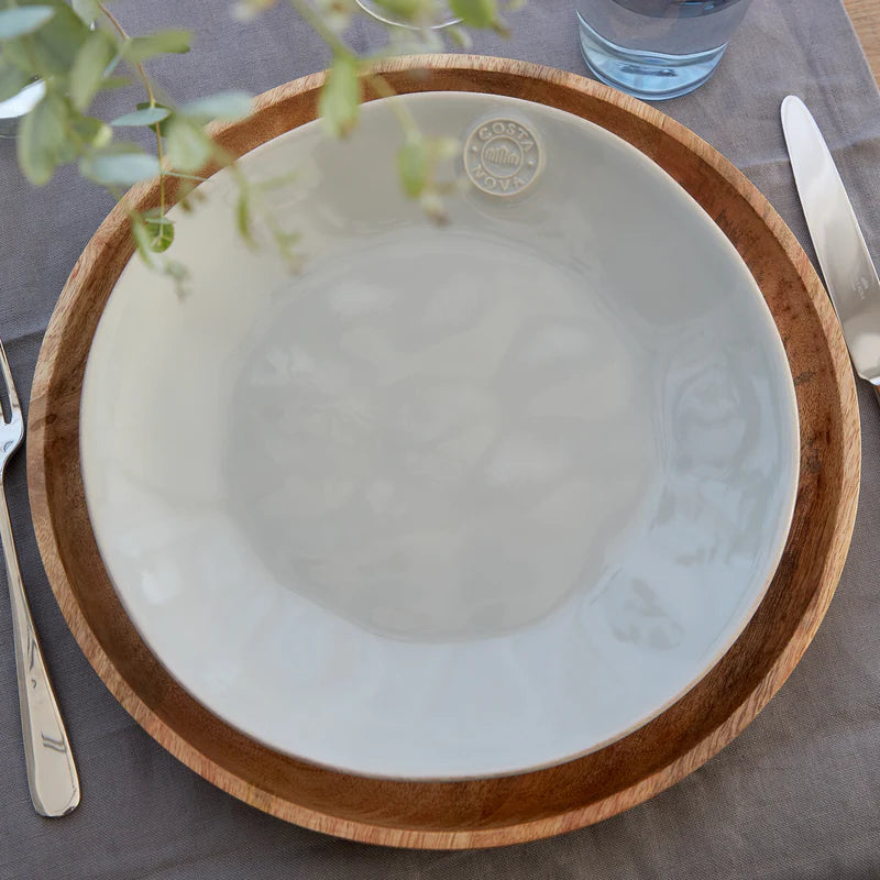 Nova Sand Grey Round Plate 327mm