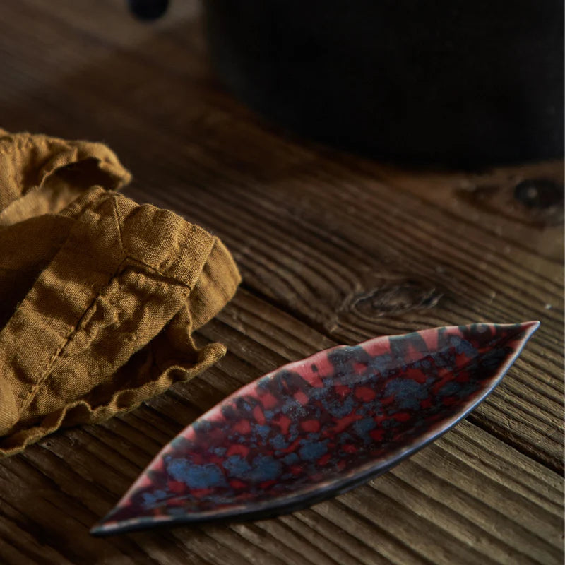 301594 Costa Nova Riviera Vigne Laurel Leaf Plate 178x57mm Tomkin Australia Hospitality Supplies