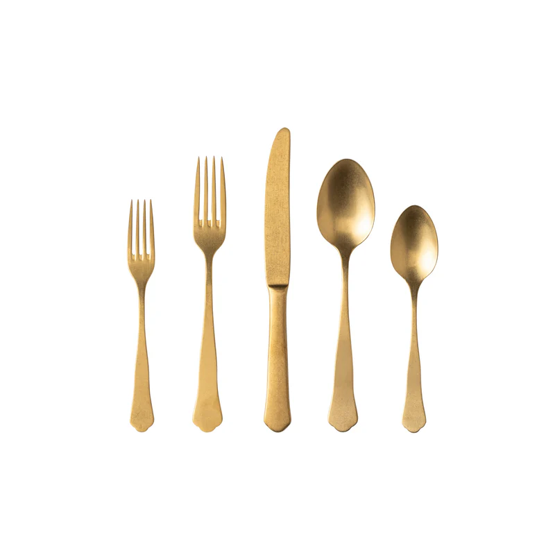 Prado 5pc Cutlery Set Vintage/Gold