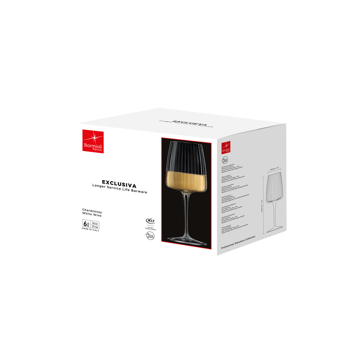 320-205 Bormioli Rocco Exclusiva Chardonnay 374ml Packaging Tomkin Australia Hospitality Supplies