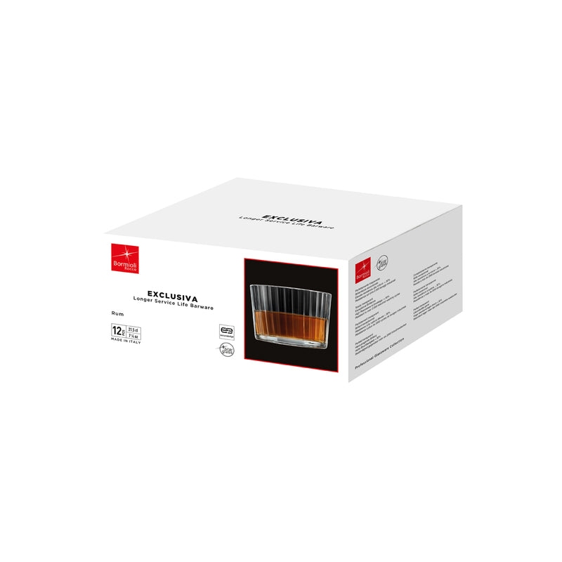 Lot De 6 Verres à Cocktail Bormioli Rocco Exclusiva - 355 Ml En Verre étoilé - Technologie Secure Edge Renforcée - Fabriqué En Italie - Passent Au Lave-vaisselle