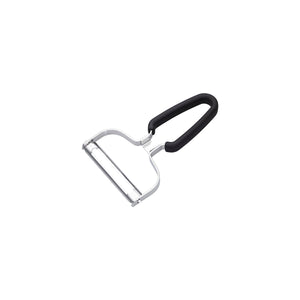Vegetable Peeler Stainless Steel Black Rubber Handle 153x102mm