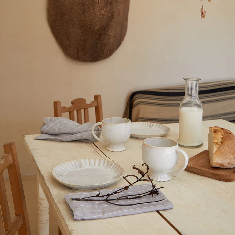 Mallorca Sand Beige Round Plate 218mm