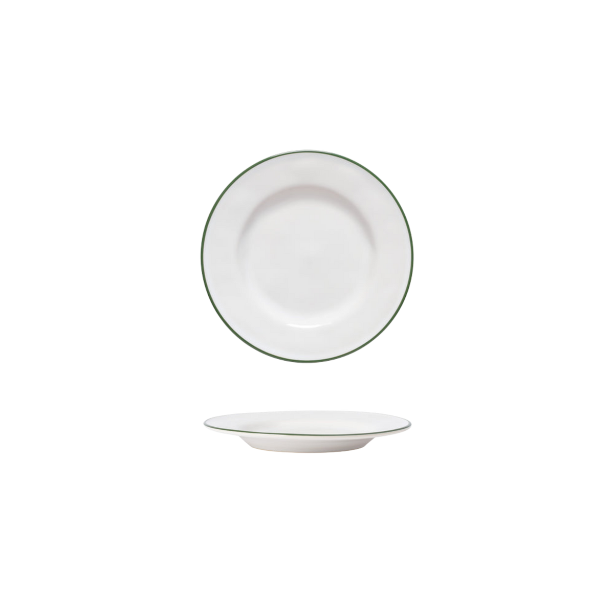 Beja White-Green Appetizer Plate 148mm