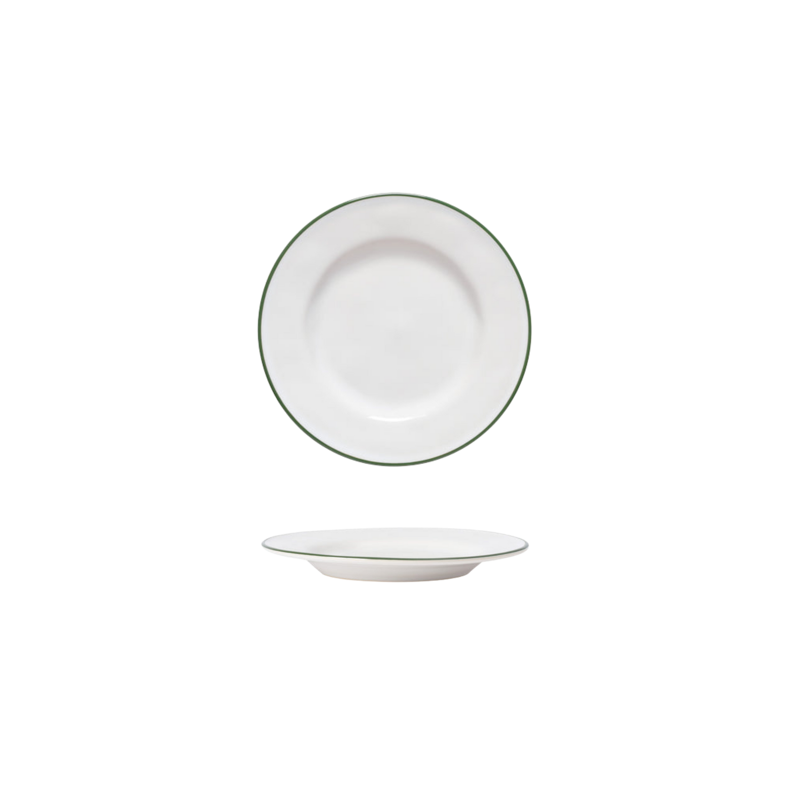 Beja White-Green Appetizer Plate 148mm