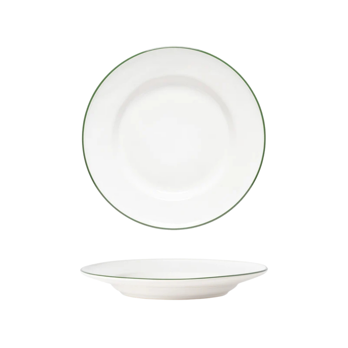 Beja White-Green Salad/Dessert Plate 226mm