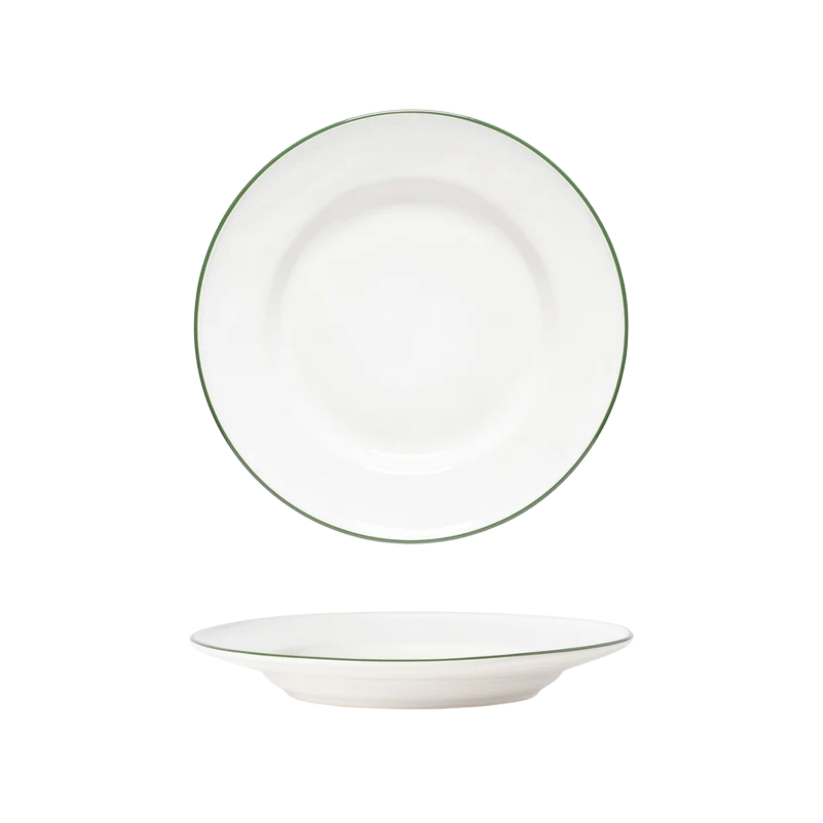 Beja White-Green Salad/Dessert Plate 226mm