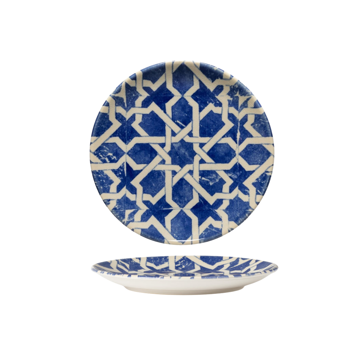 Elements Algarve Blue D Salad/Dessert Plate 219mm