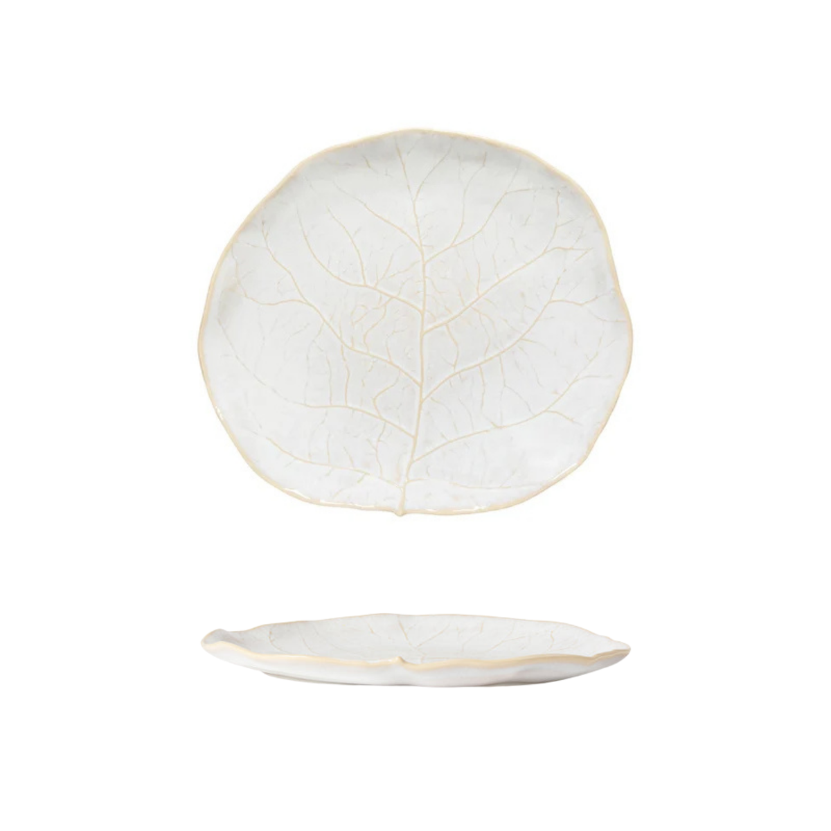 Silvina Fennel White Salad/Dessert Plate 227mm