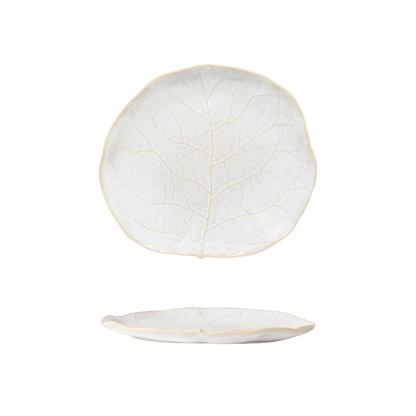 Silvina Fennel White Salad/Dessert Plate 227mm