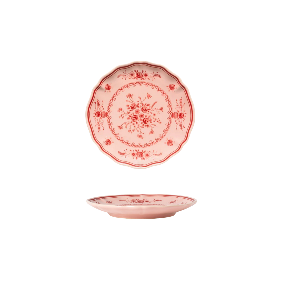 Vila Pink-Red Appetizer Plate 168mm